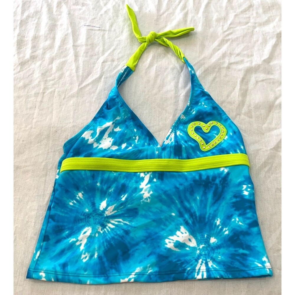 NWOT XHILARATION GIRLS SWIM TANK TOP L 10-12